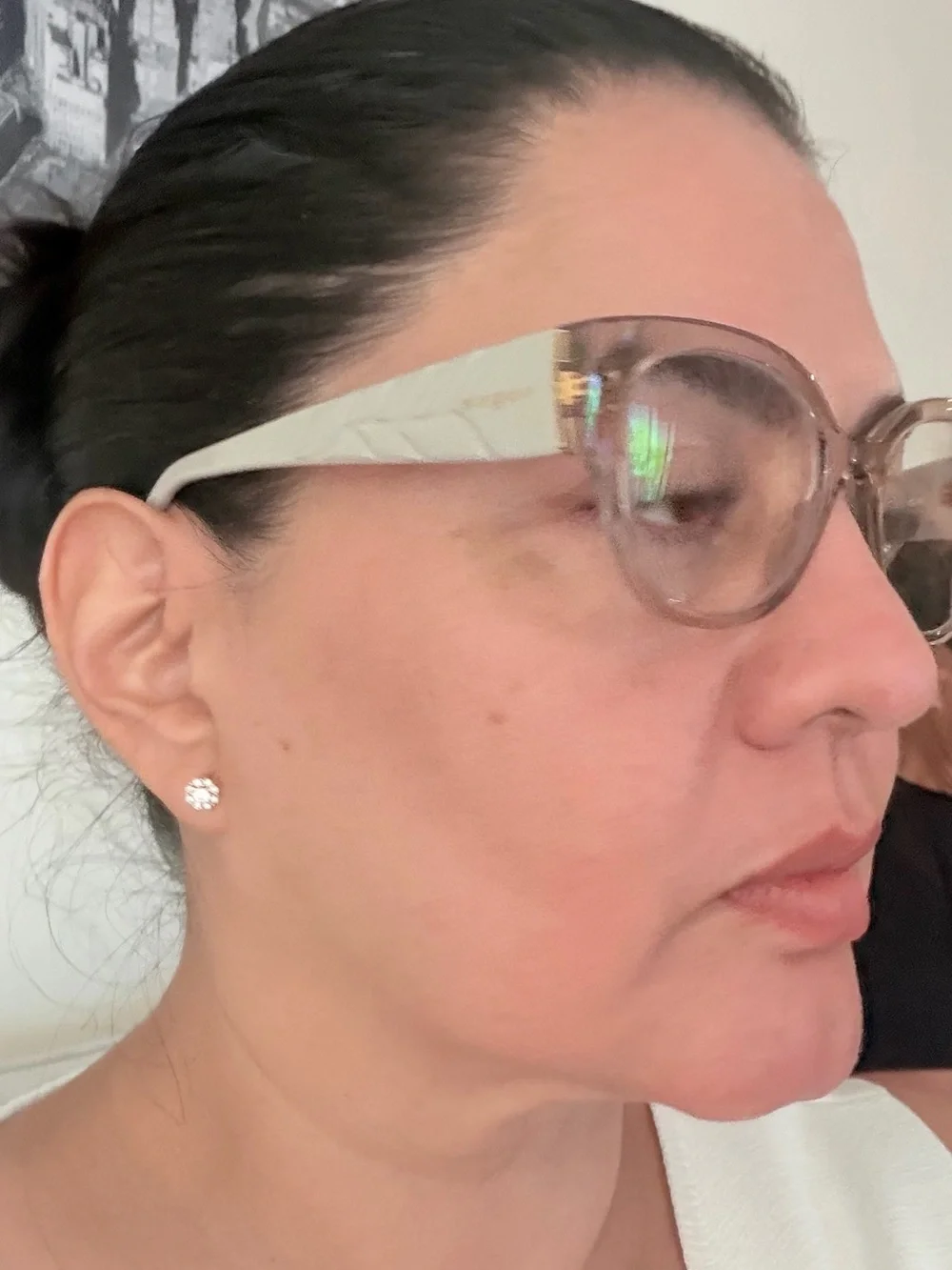 Vogue Eyewear VO5482 Transparent Grey & White Glasses – Like New!
